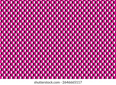 Seamless three tone geometric scale pattern in 90s black, magenta, white. Perfect for retro designs, digital backgrounds, or modern textiles. Retro background fabric. Vintage color geometric texture