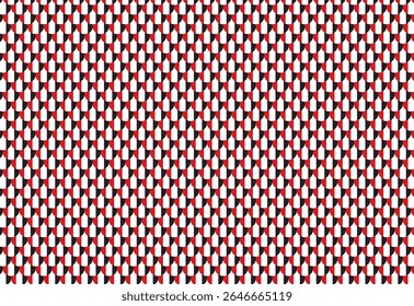 Patrón de escala geométrica de tres tonos sin costuras en rojo, blanco, negro de los años 90. Perfecto para diseños retro, fondos digitales o textiles modernos. Tela de fondo retro. Textura geométrica de color de Antiguas