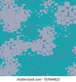 Seamless three-color camouflage made of rounded rectangles.