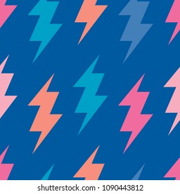 Seamless thunder pattern, vector illustration