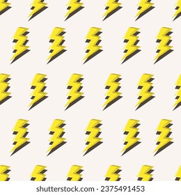 seamless thunder vector pattern eps 10