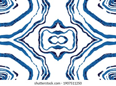 Seamless Tie Dye Pattern Indigo Color