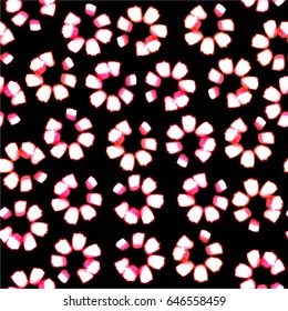 Seamless tie dye pattern. Shibori style fabric. Batik on clothes
