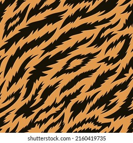 Seamless tiger fur texture. Use this vector pattern for fashion design, home decoration, wallpapers and digital backgrounds.