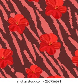 Seamless tiger pattern. Tiger pattern, repeating background
