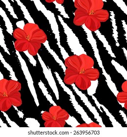 Seamless tiger pattern. Tiger pattern, repeating background