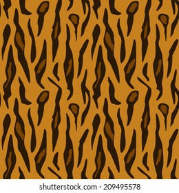 Seamless tiger texture background for textile, wrapping paper, background
