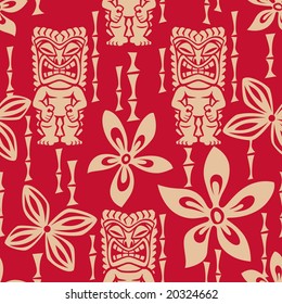 Seamless Tiki Tapa Pattern