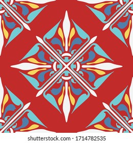 Nahtlose Fliesenart-Deko-Stil