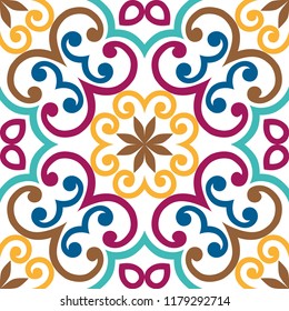 Seamless tile background, tile design