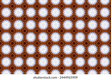 Seamless Tile Design Visual Background Wallpaper Fashion Fabric Textile Cloth Geometric Interior Art Template Symmetric Graphic Digital Texture Pattern.