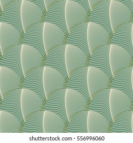 Seamless tile with feather texture in green shades