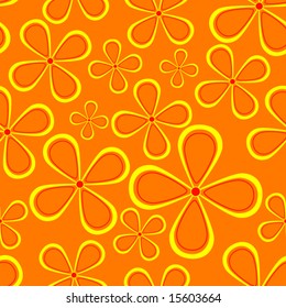 Seamless Tile with Floral Design