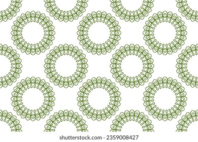 Seamless tile with Islam, Arabic, Indian, ottoman motifs. Majolica pottery tile. Portuguese and Spain azulejo. Ceramic tile in talavera style. Vector illustration.