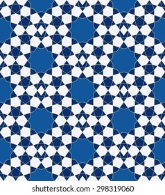 Seamless Tile of Islamic Style.