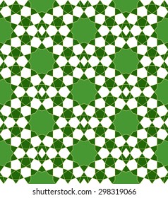 Seamless Tile of Islamic Style.