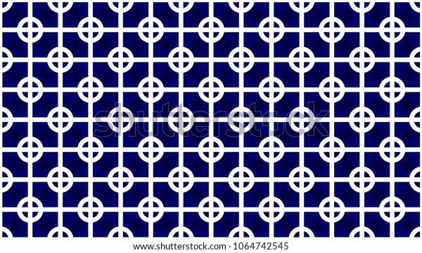 Seamless Tile Pattern Background Blue White Stock Vector Royalty