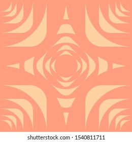 Seamless tile pattern background. cream and rose pink geometric  vector, Trend modern design.