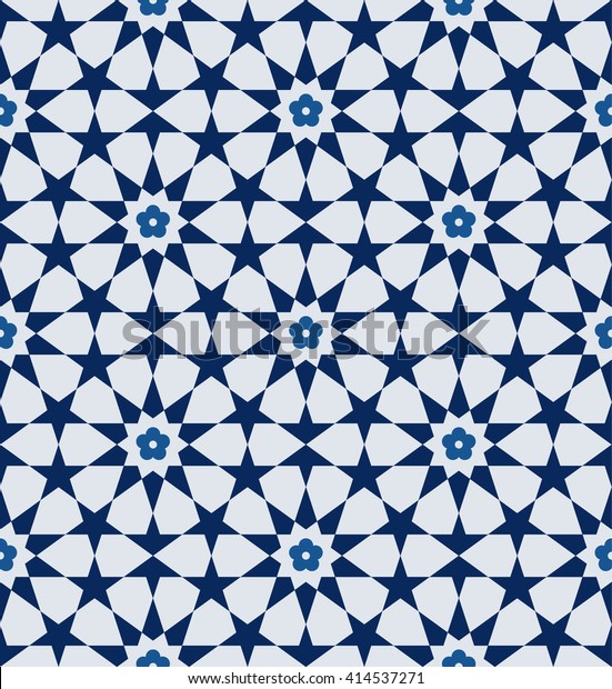 Seamless Tile Pattern Islamic Style Stock Vector (Royalty Free) 414537271