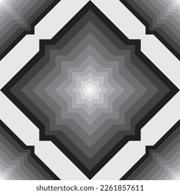 cuadrado kaleidoscopio de patrón de baldosa transparente