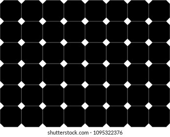 Seamless tile pattern vector. Design diamond and line square white on black background. Design print for textile, fabric, wallpaper, background, floor. Set 1