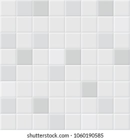 Seamless tile texture or pattern. Vector design in top view. Used as backdrop, background and wallpaper. Also for architectural decoration both interior exterior i.e. bathroom, toilet, kitchen room.