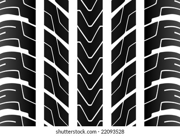 Seamless Tile Tire Tread