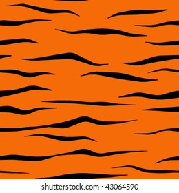 Seamless tile vector texture pattern, tiger stripes