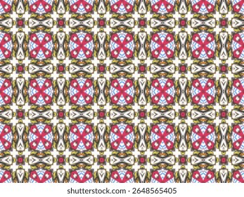 Seamless Tile Visual Fabric Template Background Wallpaper Symmetric Fashion Art Perspective Geometric Graphic Cloth Design Endless Digital Shape Interior Luxury Decoration Texture Textile Pattern.