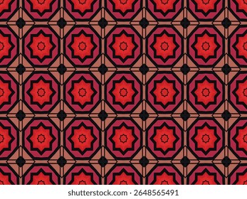 Telha sem costura modelo de tecido visual fundo papel de parede simétrico moda arte perspectiva geométrica pano design sem fim forma digital interior decoração luxuoso padrão têxtil.