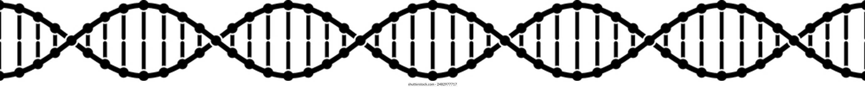 Seamless tileable illustration of a DNA molecule fragment
