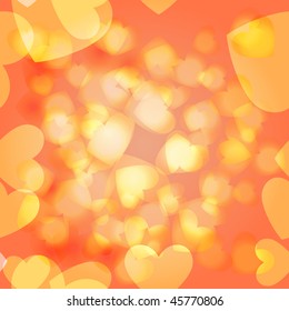 Seamless tile-able valentine's background - vector wrapping paper pattern