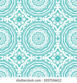 Seamless tiled pattern with floral motives. Vector illustration for print, wallpaper, textile, fabric