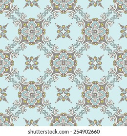 Seamless tiled pattern Royal luxury classical damask vector design