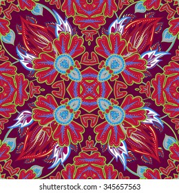 Seamless tiled pattern Royal luxury classical damask vector design.