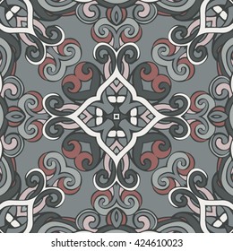 Seamless tiled pattern Royal luxury classical damask vector design