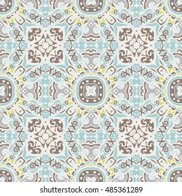 Seamless tiled pattern Royal luxury classical damask vector design