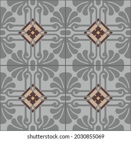 Patrón de baldosas impecable. Estilo Art Deco vintage. Fondo decorativo geométrico.