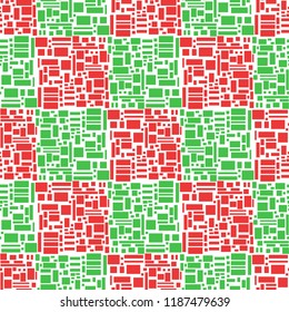 Seamless tiled texture. Universal pattern. Abstract geometric wallpaper. Mosaic background. Print for textiles, fabrics, polygraphy, posters. Greeting cards. Cute texture. Bright colors