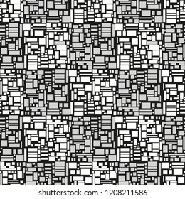 Seamless tiled texture. Universal pattern. Abstract geometric wallpaper. Mosaic background. Print for textiles, fabrics, polygraphy, posters. Greeting cards. Unique texture. Wrapping paper