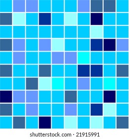 Seamless tiles background different shades of blue colour