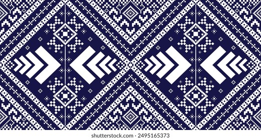 Seamless tiles pixcel. Mosaic pattern for ceramic in dutch, portuguese, spanish, italian style, Vector Tile Pattern, Lisbon Arabic Floral Mosaic, seamless pattern pixcel style, ethnic geometry, ethnic