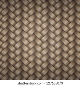 Seamless tiling wicker texture, vector