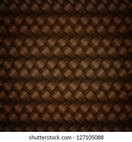Seamless tiling wicker texture, vector