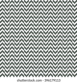 Seamless timber green retro chevron arrows op art pattern vector