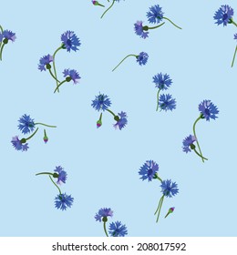 seamless tiny cornflowers pattern background,flower,floral