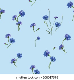 seamless tiny cornflowers pattern background,flower,floral