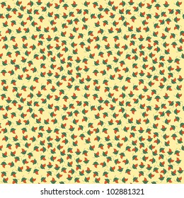 Seamless tiny floral pattern background