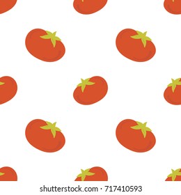 seamless tomato pattern for print design