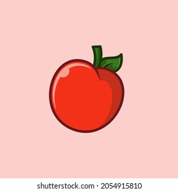 diseño vectorial simple de tomate